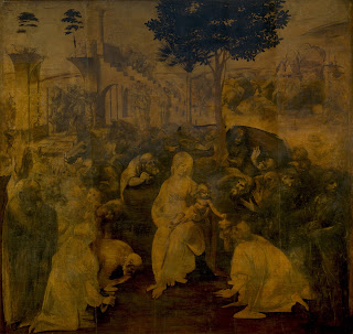 Leonardo da Vinci - Adoration of the Magi (Büyücüye Tapınma)