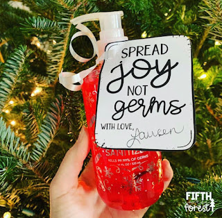 Image of soap and free holiday gift tag by Fifth in the Forest