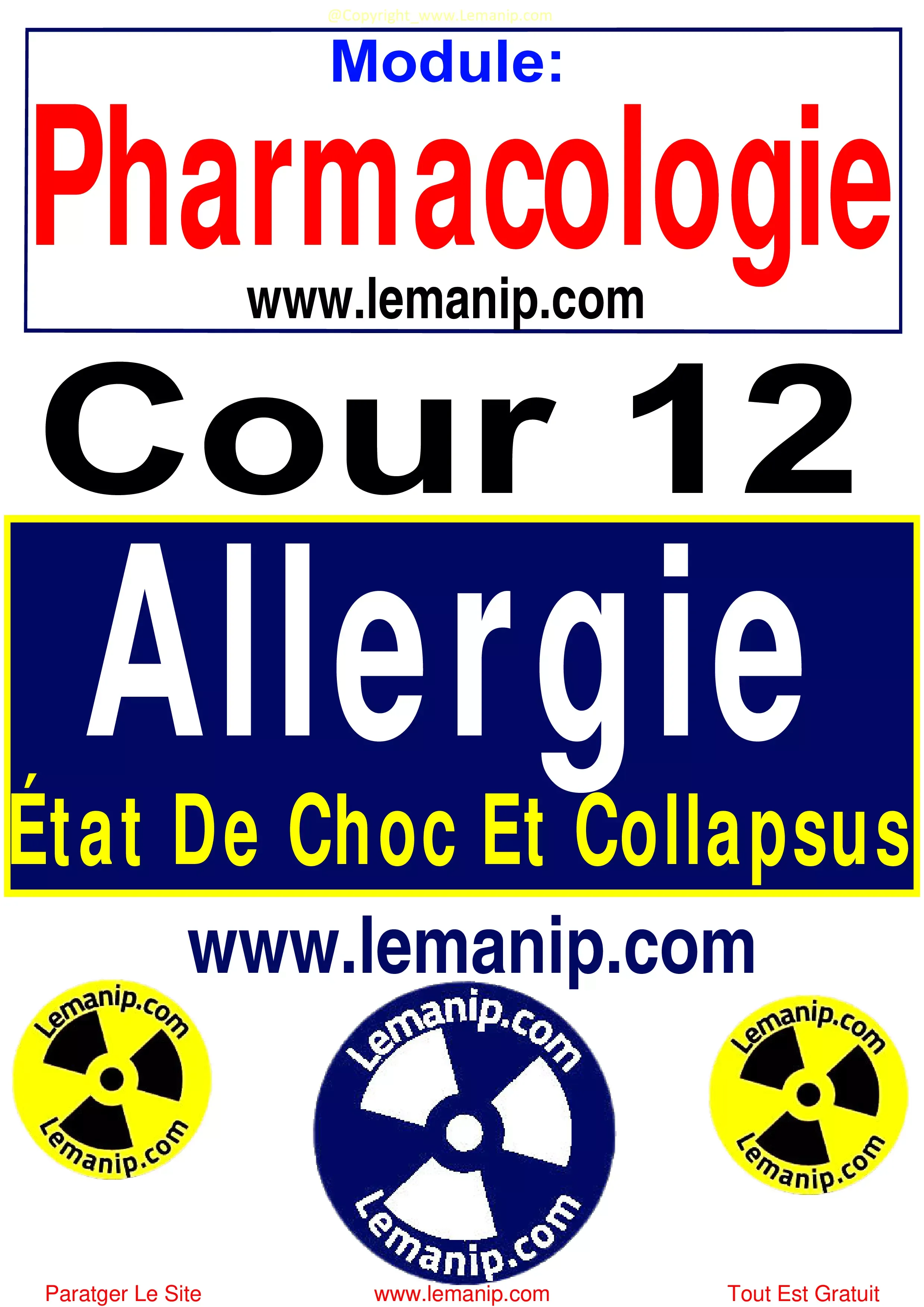 Allergie, État De Choc Et Collapsus