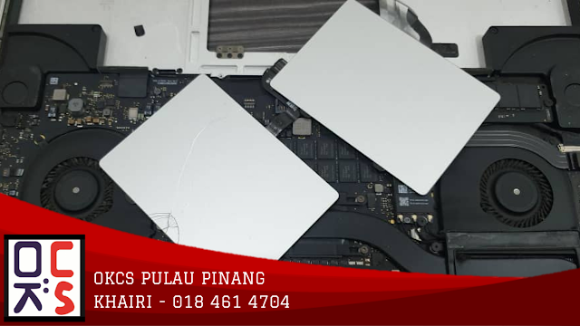 SOLVED: KEDAI MACBOOK BUTTERWORTH | MACBOOK PRO 15 A1398 TOUCHPAD CRACK, NEW TOUCHPAD REPLACEMENT