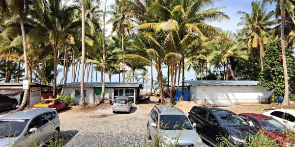 One of the resorts at Pugu Beach.