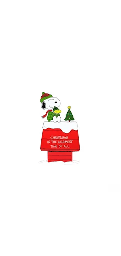 Snoopy Christmas Background Wallpaper HD