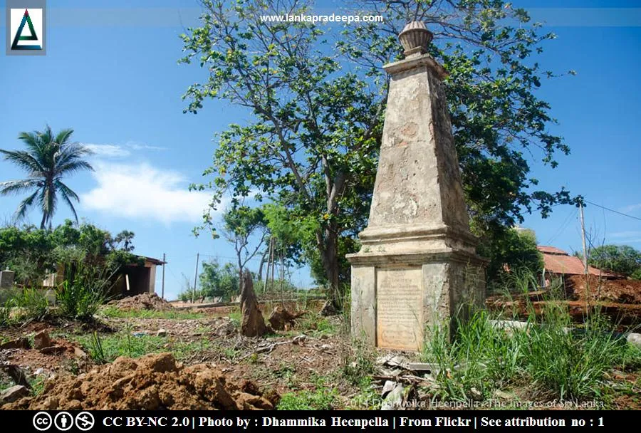 Memorial of Henry John St. John, Hambantota