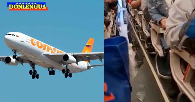 ASQUEROSO | Avión de Conviasa con tuberías rotas vuela de Chile a Venezuela