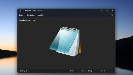 Notepad  في ويندوز 11,مميزات Notpad,windows 11