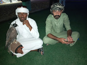 Pakistani Falcon Handlers at "Desert Safari" in Al Faqa