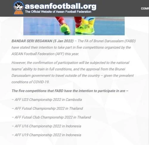AFF 2022 U16 U19 Host