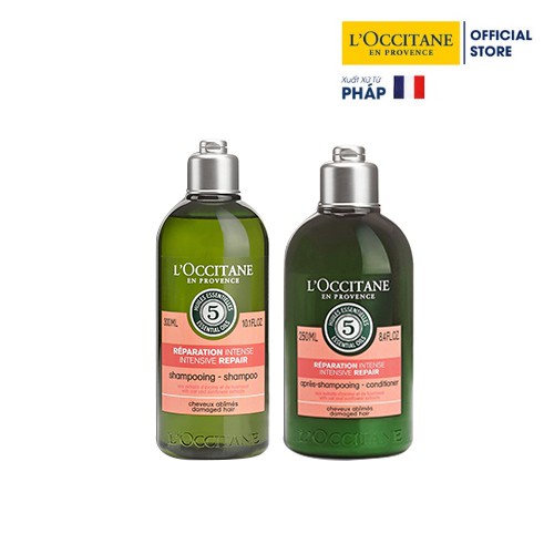 Mall Shop [ loccitane_vietnam ] Dầu gội và dầu xả tóc Khô Và Hư Tổn L'Occitane Aroma Intensive Repairing 300ml & 250ml