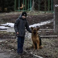 Personas son captadas huyendo con sus mascotas para salir de la zona de conflicto en Ucrania
