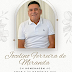 MISSA DE 7º DIA PELA ALMA DE JOCELINO FERREIRA ACONTECE NO DOMINGO 1º DE DEZEMBRO