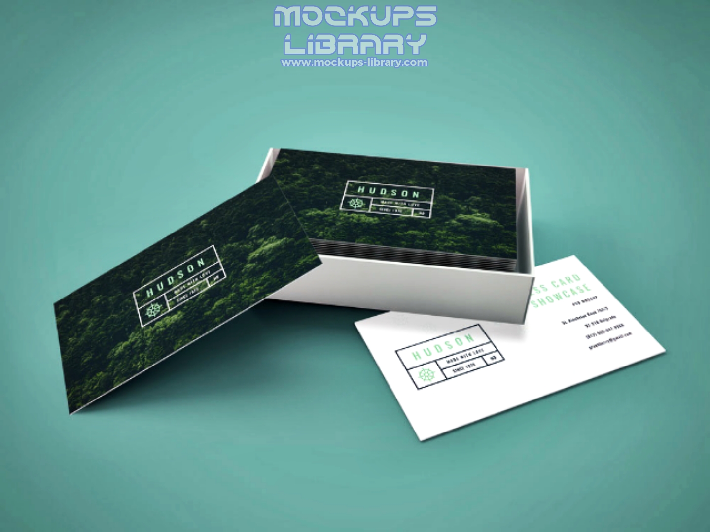 Modern Style Business Card Mockup
