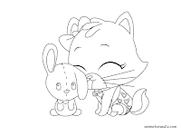 Coloring sheet T.O.T.S. Mia and her doll