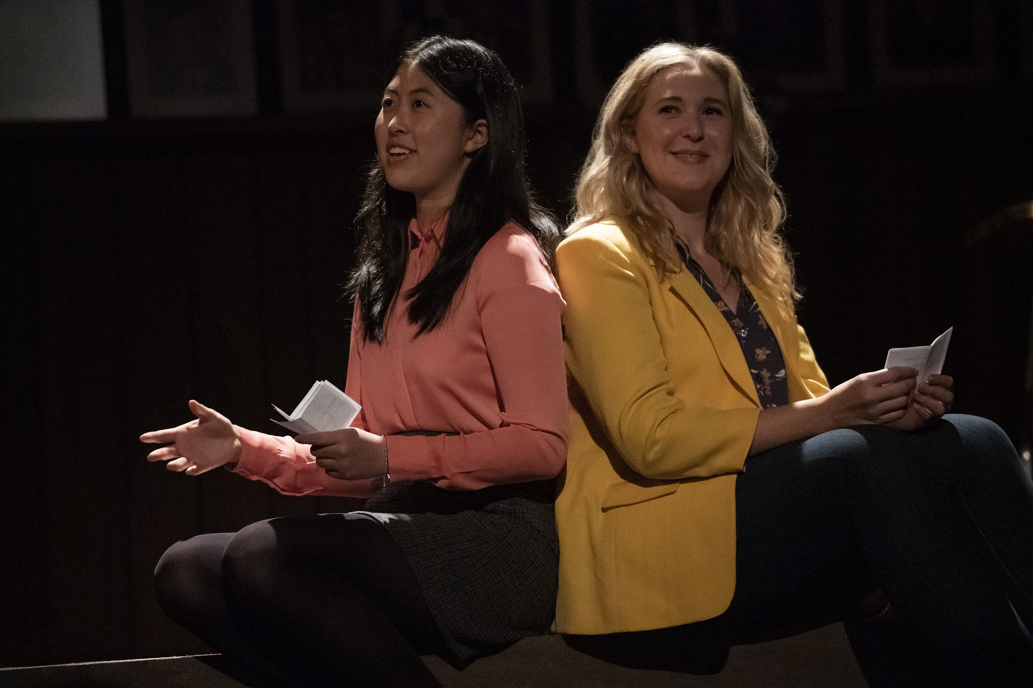 Cassie Beck and Jocelyn Shek in the North American Tour of WHAT THE CONSTITUTION MEANS TO ME - Photo by Joan Marcus