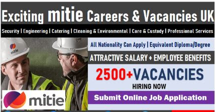 Security and engineering job vacancies in UK by Mitie careers 2021