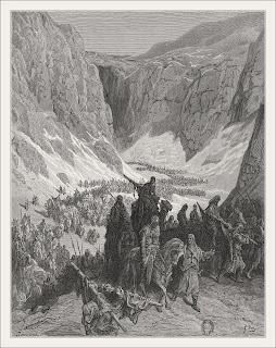 Cru096_The Christian Army in the Mountains of Judea_Gustave Dore