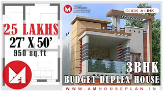 27 x 50 Beautiful house designs and 3bhk for sale