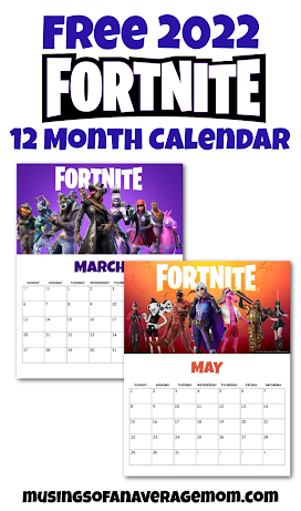 Free 2022 Fortnite Calendar