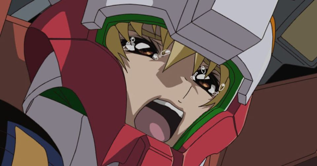 "¡No huyas! ¡Vivir es luchar!" --Cagalli Yula Athha- (De la fase final de "Mobile Suit Gundam SEED HD Remaster")