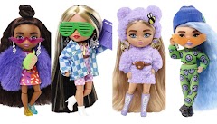 Мини куклы Barbie Extra Minis с шарнирами и подставкой