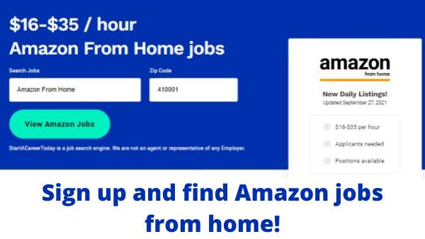 Amazon jobs from home