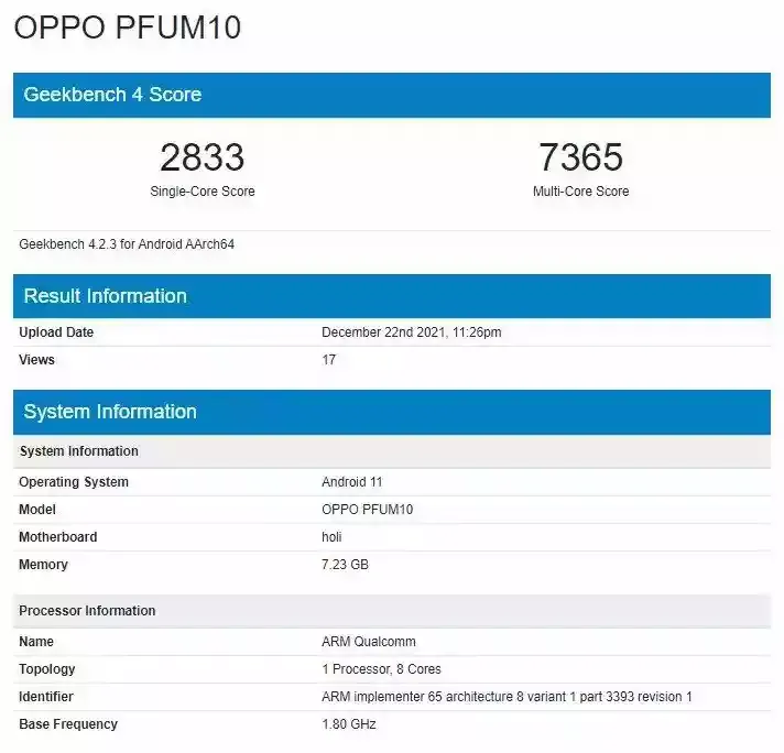 Oppo PFUM10 Leaks