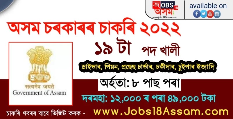 South Salmara Mankachar Recruitment 2022: 19 Peon, Chowkidar, Driver & other Grade IV Jobs