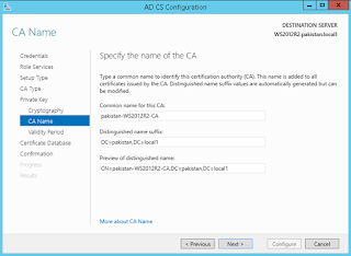 how to install and configure adcs on windows server 2016