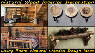 How to design beautiful interior decoration ideas for the living room with natural wood.The unique natural wood decorations are real eye-catchers and give every room its own charm.