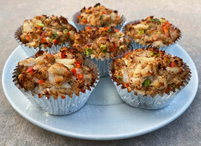 Skinny Muffin Tin Crab Cakes