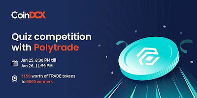 CoinDCX Quiz Competition: Random 5000 Winners Will Get 150₹.