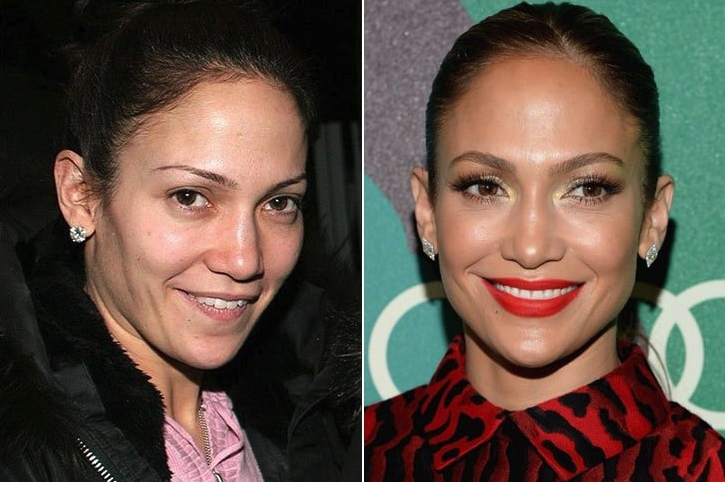 Photo de Jennifer Lopez sans maquillage