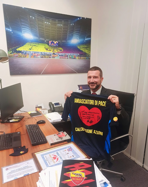 Francesco PASTORELLA con la maglia ARGOS Soccer TEAM Forze di POLIZIA