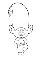 Creek- Trolls coloring page