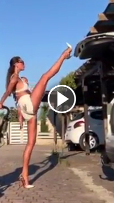 See.. Can't say she didn't try (video)