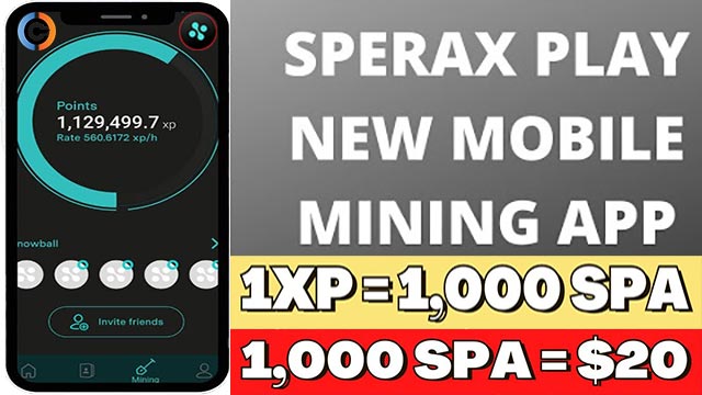 Sperax Play Wallet Mining App | Use Code: Apu2XP