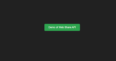 Web Share API Using JavaScript