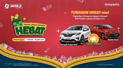 Promo HEBAT Hadiah Lebaran Si Cepat Berhadiah Mobil Renault Triber RXZ dan Toyota Yaris