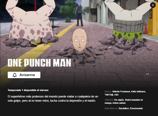 One-Punch Man: 2ª temporada chega à Netflix na véspera da virada