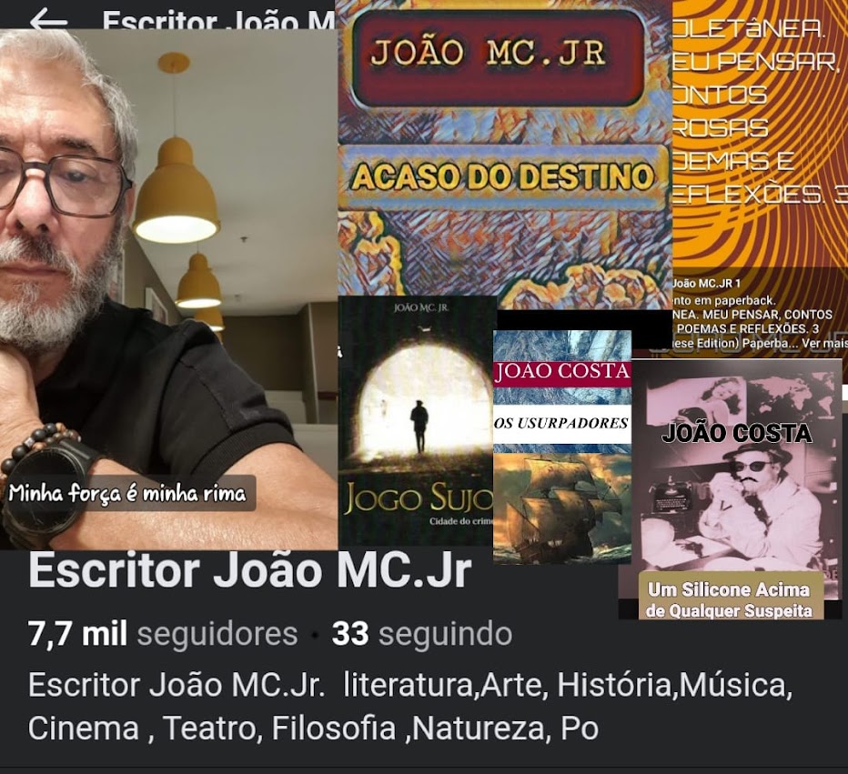#ESCRITOR#João MC.jr Arte e Vida#