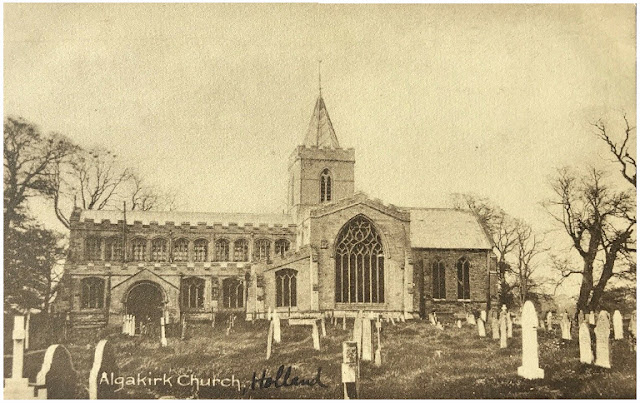 An early 20th C photo postcard of Algakirk Church.