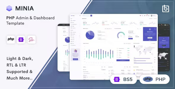 Best PHP Admin & Dashboard Template