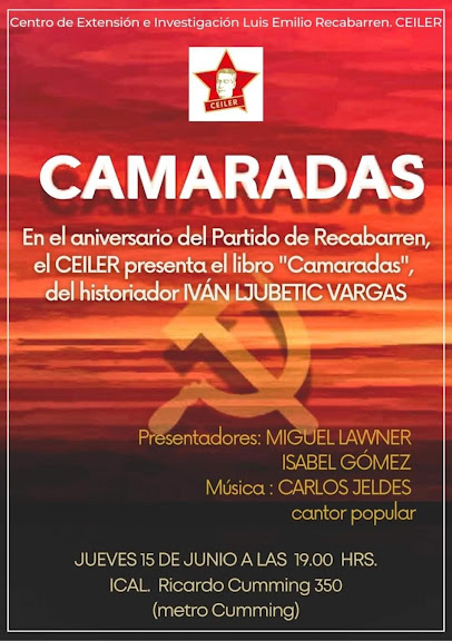 CAMARADAS: INVITACIÓN CEILER. JUEVES 15 DE JUNIO A LAS 19:00 HORAS