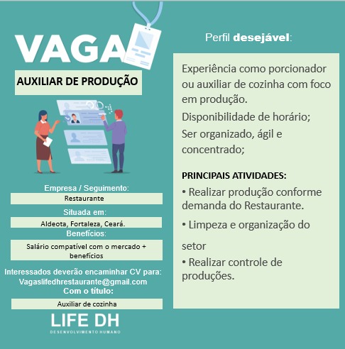 Auxiliar de Produção 