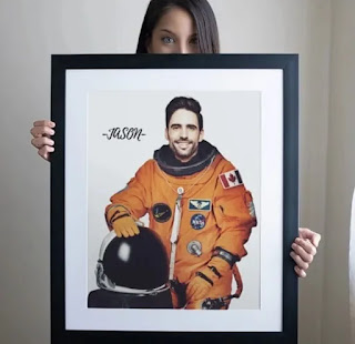 Personalized astronaut poster
