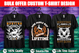 create trendy t shirt design custom merch tshirt design Veteran Bundle