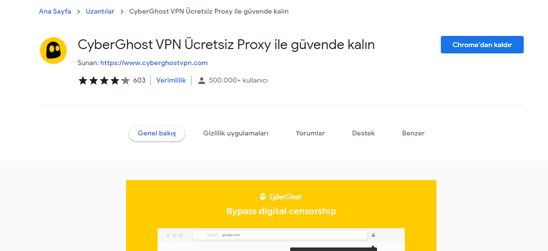CyberGhost VPN Ücretsiz Proxy ile güvende kalın