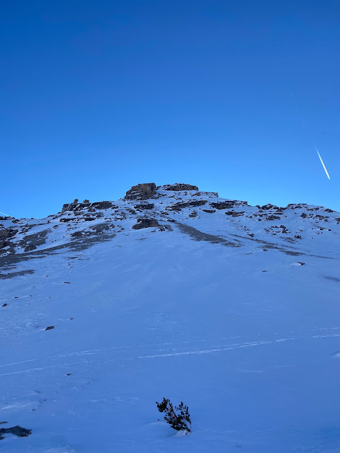 Creste erose nel gruppo del Fanes. (Foto: guida alpina Josef Hilpold, 14.01.2022)