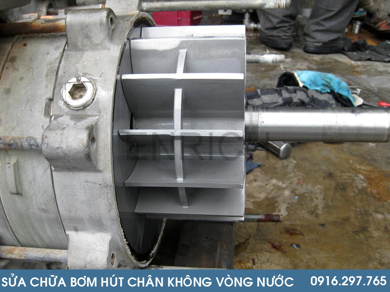 Sửa chữa bơm hút chân không vòng nước