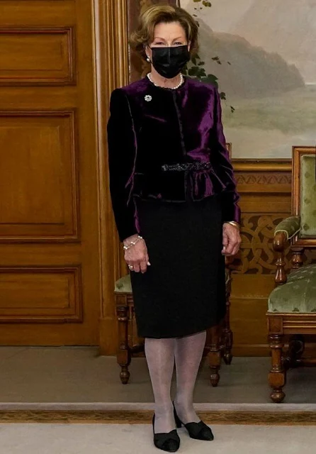 King Harald, Queen Sonja and Crown Prince Haakon attended the 2021 Nobel Peace Prize ceremony at Oslo City Hall