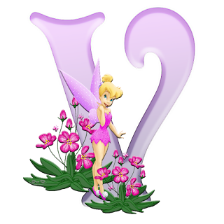 Tinkerbell ABC with Flowers. ABC de Tinkerbell con Flores.